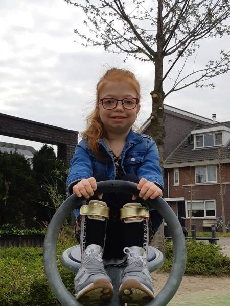 Amber op het draaitoestel